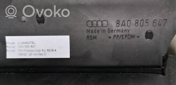 Audi 80 90 S2 B4 Prowadnica powietrza intercoolera 8A0805647