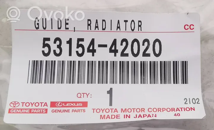 Toyota RAV 4 (XA40) Radiatoriaus oro nukreipėjas (-ai) 5315442020
