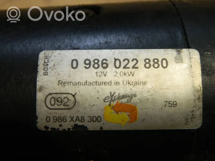 BMW 5 E60 E61 Starter motor 0986022880