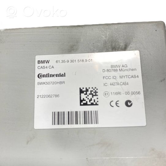 BMW 5 F10 F11 Unité de contrôle module CAS 9301518