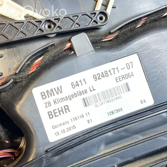 BMW 5 F10 F11 Pečiuko ventiliatorius/ putikas 9248171