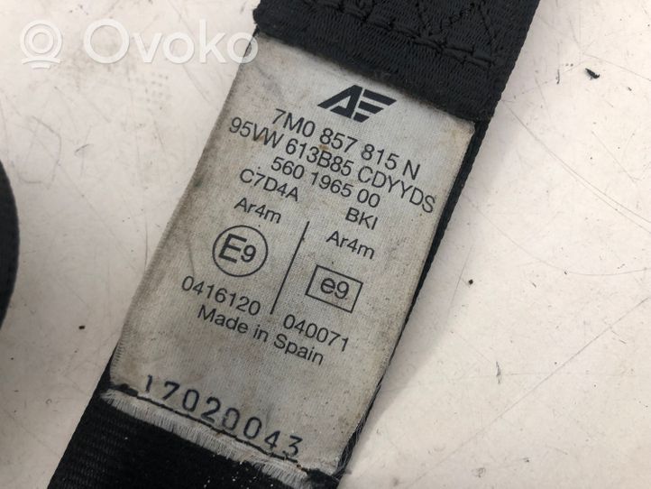 Volkswagen Sharan Third row seat belt 7M0857815N