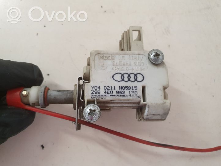 Audi A8 S8 D3 4E Verrouillage du bouchon du réservoir de carburant 4E0862150