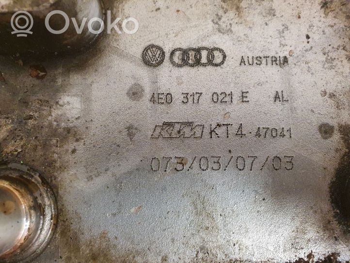 Audi A8 S8 D3 4E Pavarų dėžės tepalo radiatorius 4E0317021E