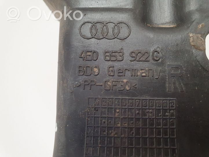 Audi A8 S8 D3 4E Garniture de marche-pieds / jupe latérale 4E0853922C