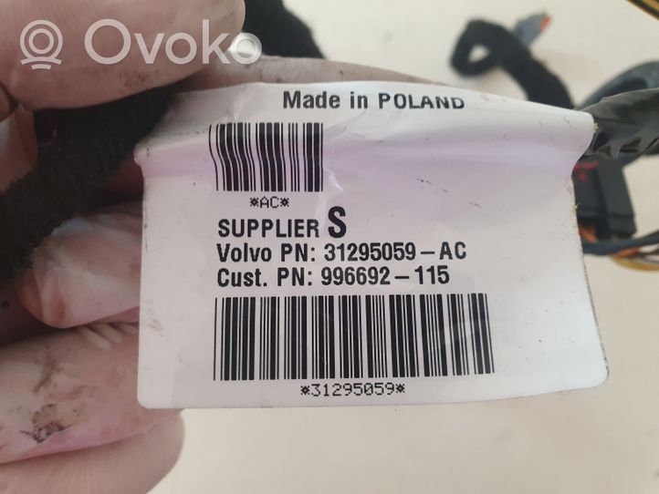 Volvo S40 Wiązka przewodów drzwi tylnych 31295059