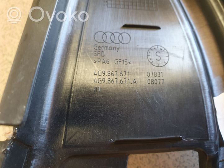 Audi A6 S6 C7 4G Rivestimento modanatura del vetro della portiera posteriore 4G9867671