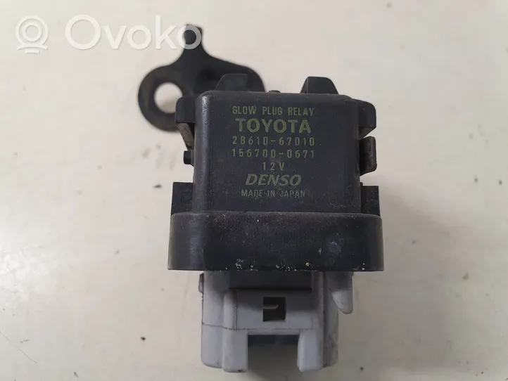 Toyota Avensis T270 Relè preriscaldamento candelette 2861067010