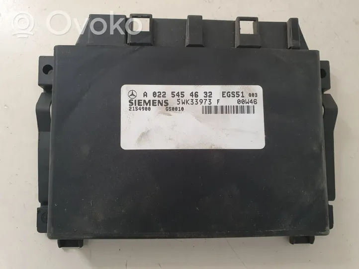 Mercedes-Benz ML W163 Pārnesumkārbas vadības bloks A0225454632