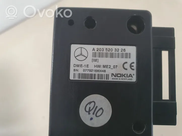 Mercedes-Benz C W203 Unidad de control/módulo del teléfono A2038203226