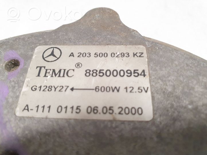 Mercedes-Benz C W203 Module de commande de ventilateur 885000983