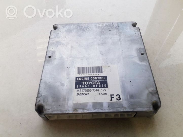 Toyota Corolla Verso AR10 Sterownik / Moduł ECU 896610F030