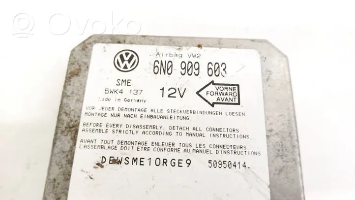 Volkswagen Sharan Sterownik / Moduł Airbag 6N0909603