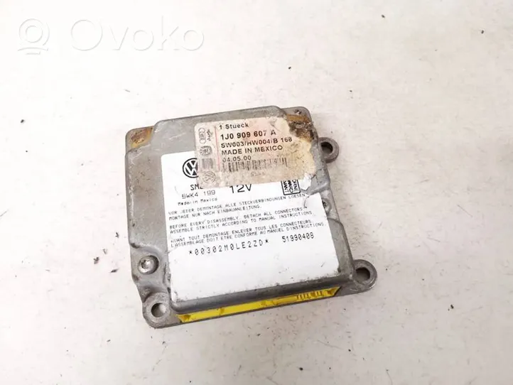 Volkswagen PASSAT B5 Airbag control unit/module 1j0909607a