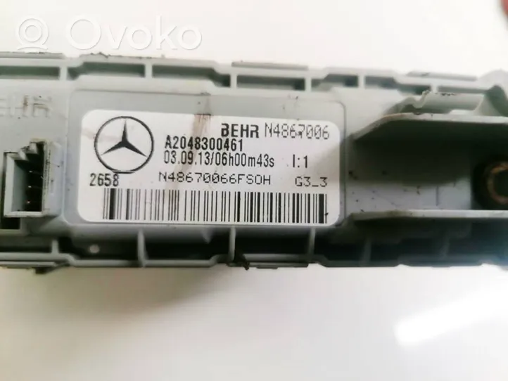 Mercedes-Benz C AMG W204 Radiateur électrique de chauffage auxiliaire a2048300461