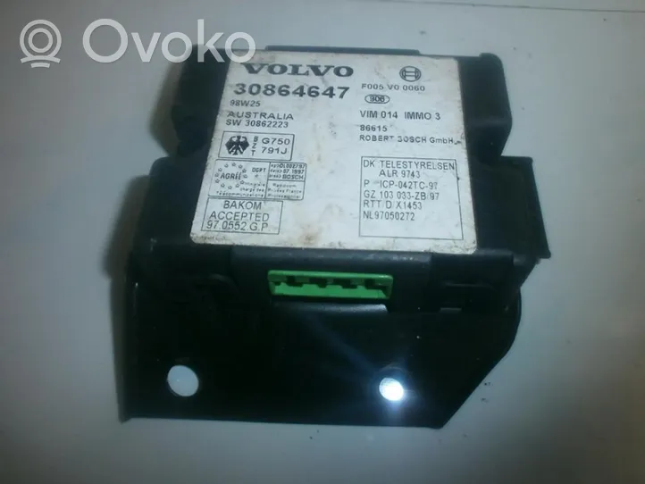 Volvo S40, V40 Muut ohjainlaitteet/moduulit 30864647