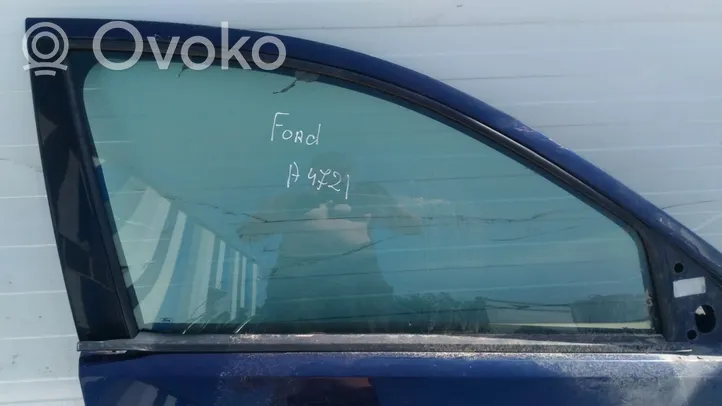 Ford Mondeo Mk III Pagrindinis priekinių durų stiklas (keturdurio) melyna