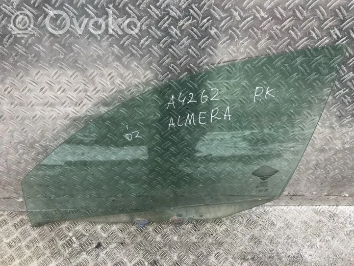 Nissan Almera N16 Etuoven ikkunalasi, neliovinen malli 