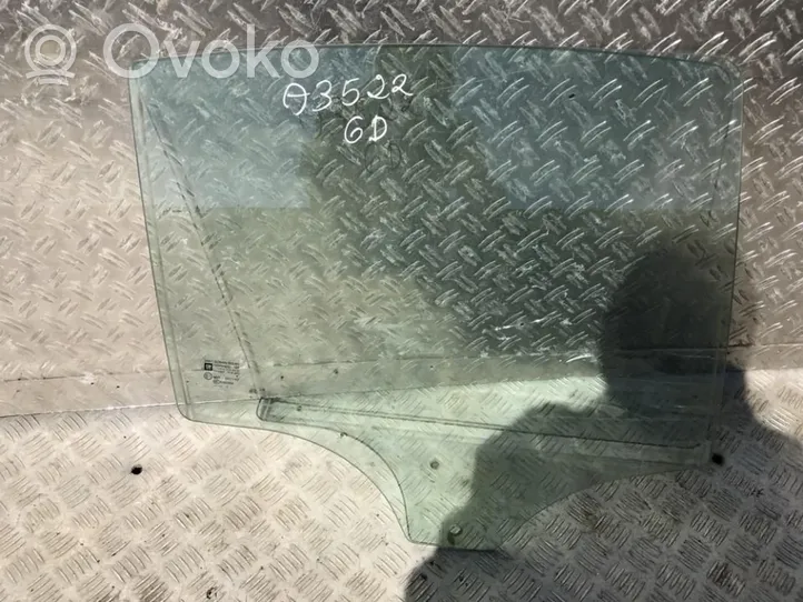 Opel Corsa D Rear door window glass 