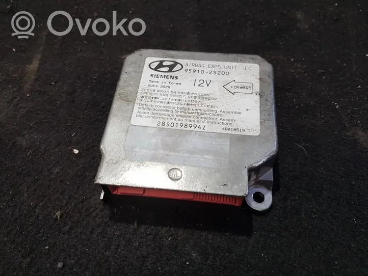 Hyundai Accent Airbag control unit/module 9591025200