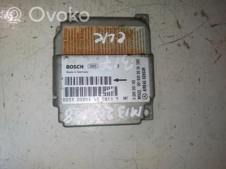 Mercedes-Benz CLK A208 C208 Airbag control unit/module 0285001165