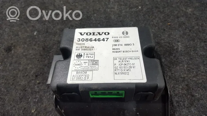 Volvo S40, V40 Unité de commande dispositif d'immobilisation 30864647