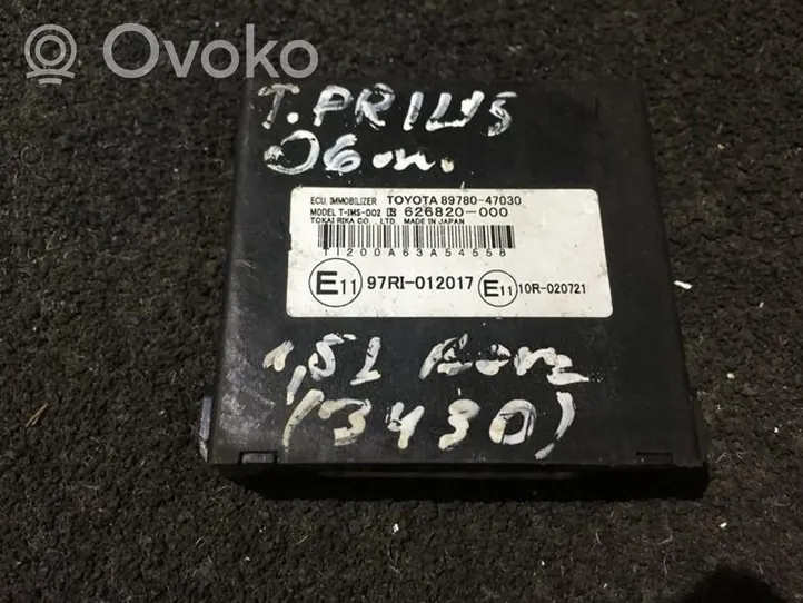 Toyota Prius (XW20) Ajonestolaitteen ohjainlaite/moduuli 8978047030