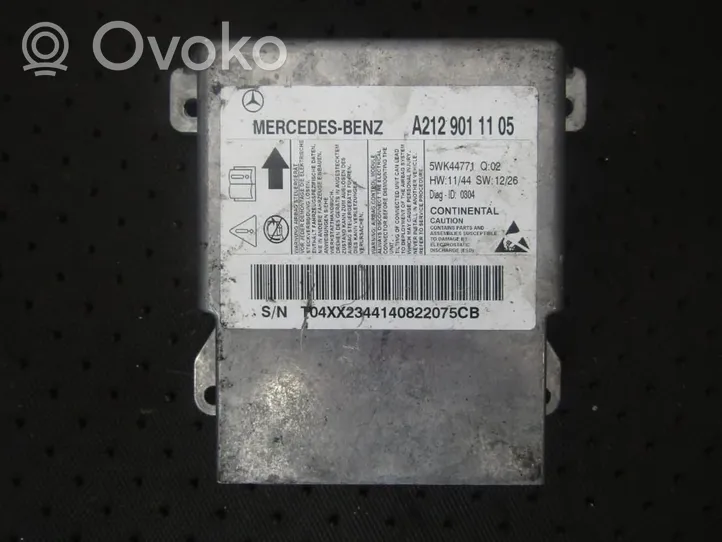 Mercedes-Benz E W212 Gaisa spilvenu vadības bloks a2129011105