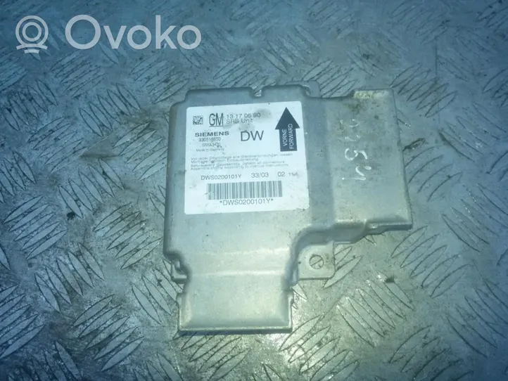 Opel Signum Sterownik / Moduł Airbag 13170590