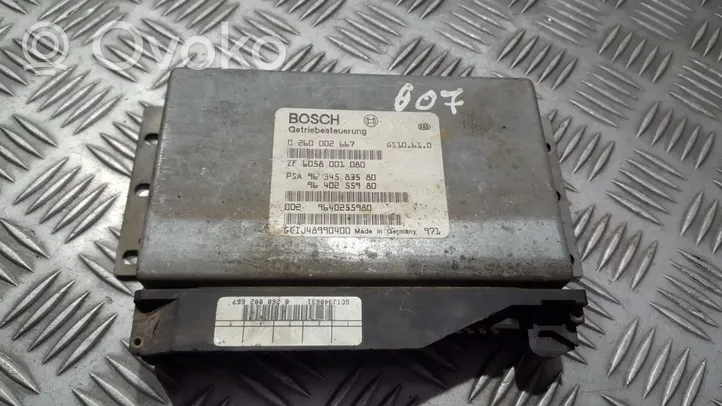 Peugeot 607 Module de contrôle de boîte de vitesses ECU 0260002667