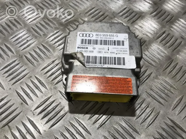 Audi A4 S4 B7 8E 8H Centralina/modulo airbag 8e0959655g