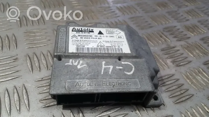 Citroen C4 I Picasso Airbag control unit/module 9653493780