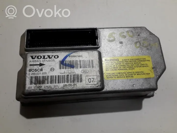 Volvo XC70 Airbag control unit/module 0285001655