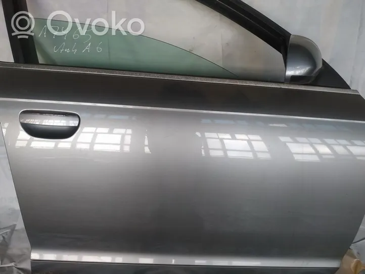 Audi A6 S6 C6 4F Priekinės durys pilkos