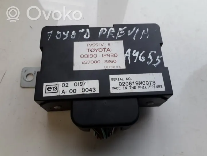 Toyota Previa (XR30, XR40) II Boîtier module alarme 0819012930