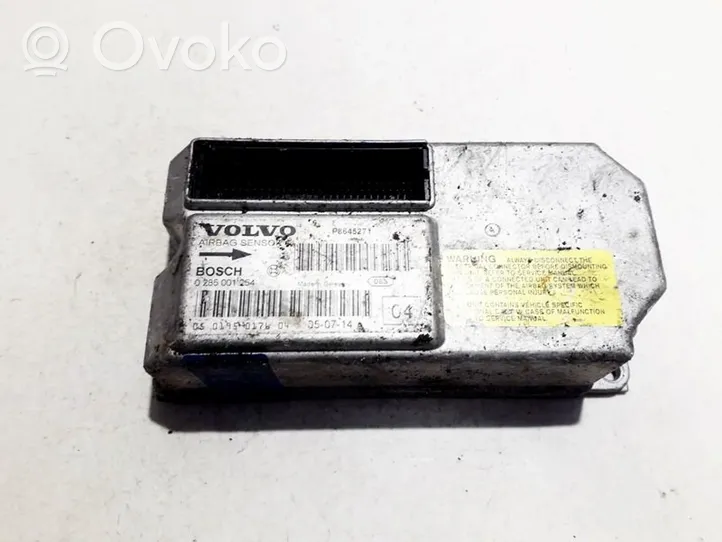 Volvo S80 Centralina/modulo airbag 0285001254