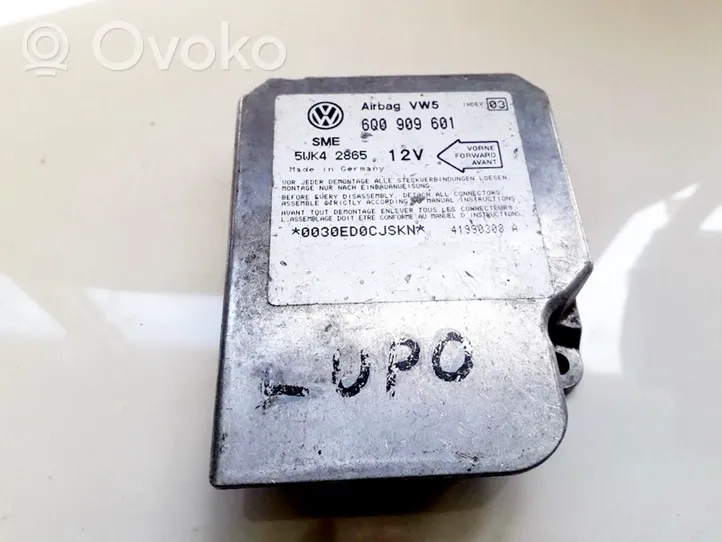 Volkswagen Lupo Airbag control unit/module 6q0909601