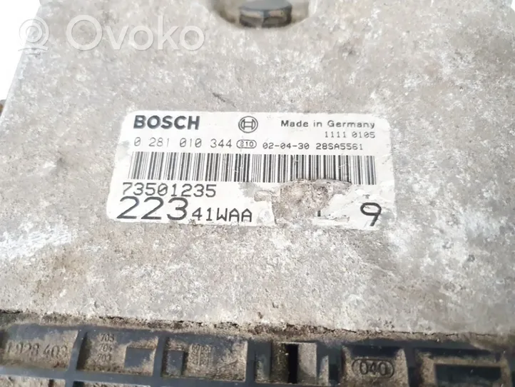 Fiat Doblo Sterownik / Moduł ECU 0281010344