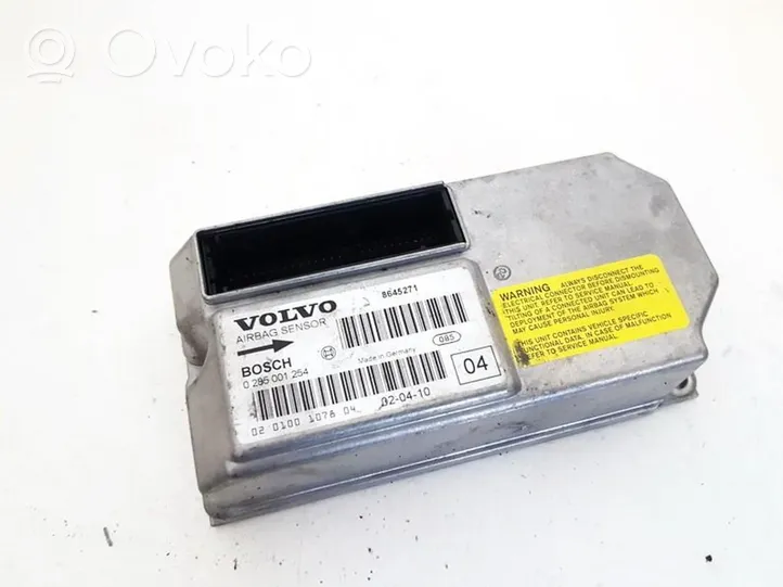 Volvo S60 Module de contrôle airbag 0285001254