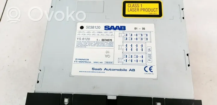 Saab 9-5 Panel / Radioodtwarzacz CD/DVD/GPS 5038120