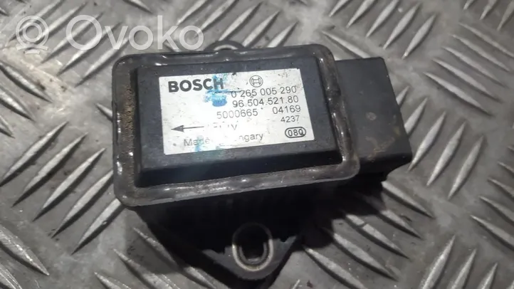 Peugeot 307 Sensor ESP de aceleración de frecuencia del intermitente 0265005290