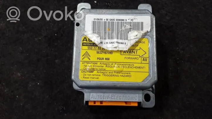 Citroen Xsara Picasso Module de contrôle airbag 9632167780