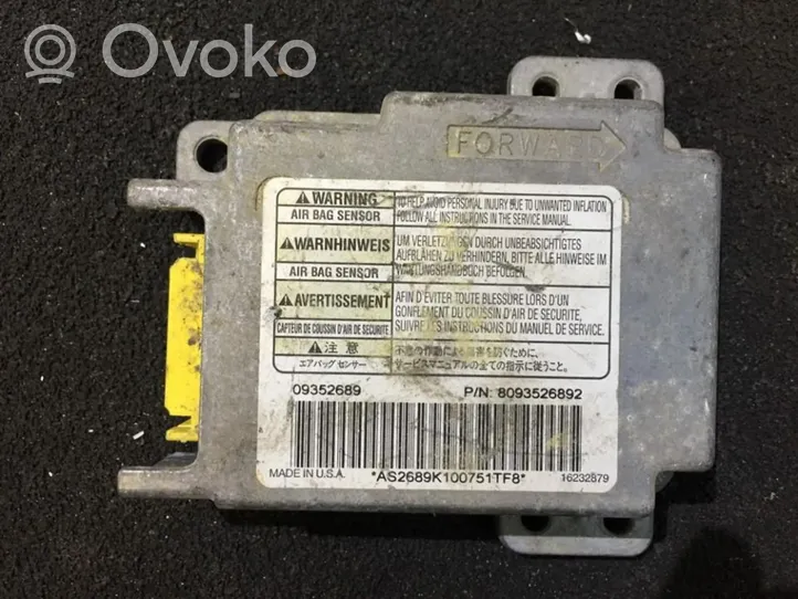 Opel Frontera B Airbag control unit/module 09352689