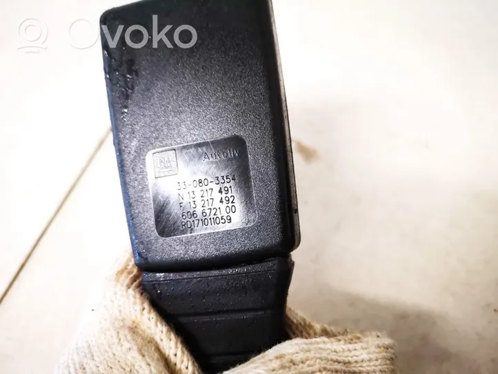 Opel Zafira A Front seatbelt buckle 13217491