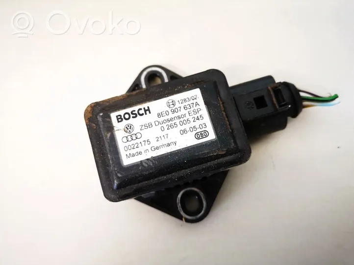 Audi A6 S6 C5 4B Sensore di imbardata accelerazione ESP 8e0907637a