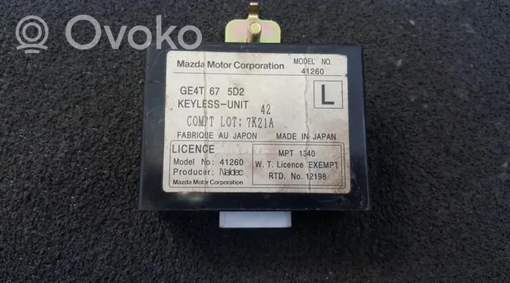 Mazda 626 Centralina/modulo immobilizzatore GE4T675D2