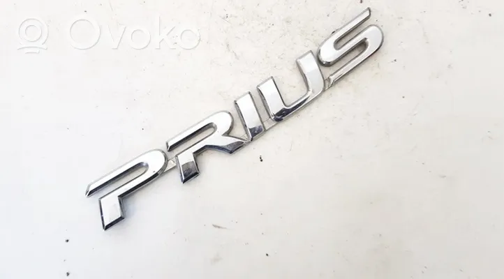 Toyota Prius (XW20) Logotipo/insignia/emblema del fabricante 