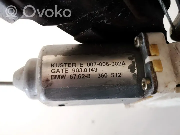 BMW 5 E39 Moteur de lève-vitre de porte arrière 67628360512