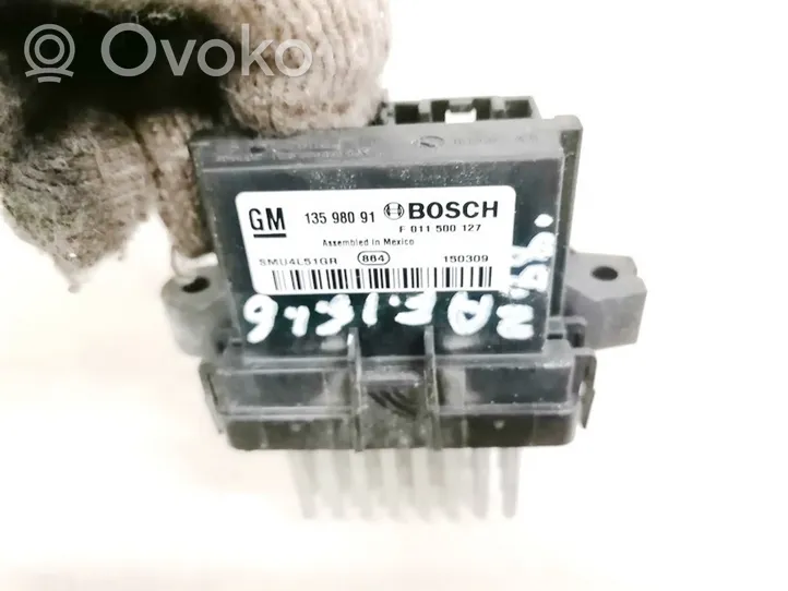 Opel Mokka X Heater blower motor/fan resistor 13598091
