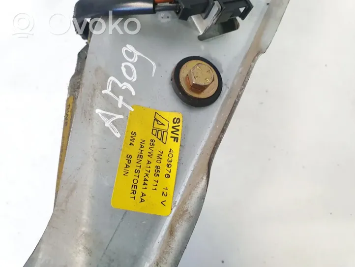 Volkswagen Sharan Rear window wiper motor 7m0955713